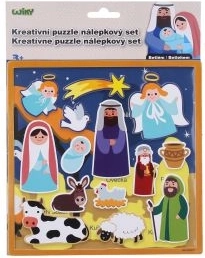 Kreativt puslespil klistermærkesæt Krybbespil