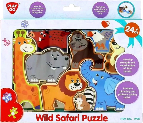 Børnetræpuslespil Safari Dyr