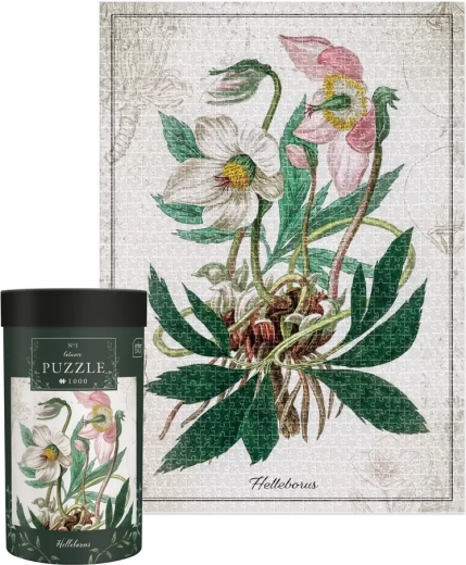 puslespil botanik: julerose 1000 brikker