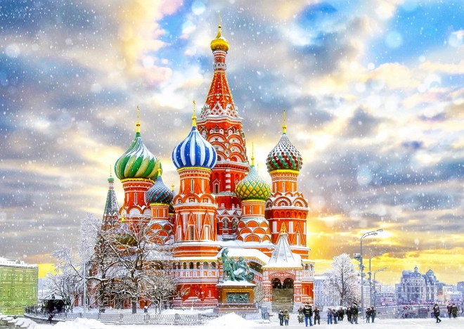 Puslespil Skt. Vasilijs Katedral Moskva 1000 brikker ENJOY