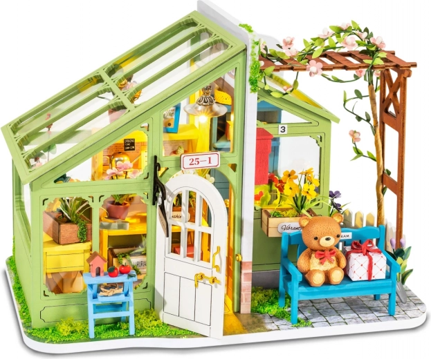 Robotime mini dukkehus – blomsterbutik til forårsmøder