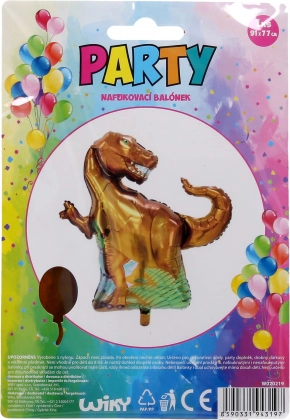 Oppustelig dinosaurusballon 91x77 cm