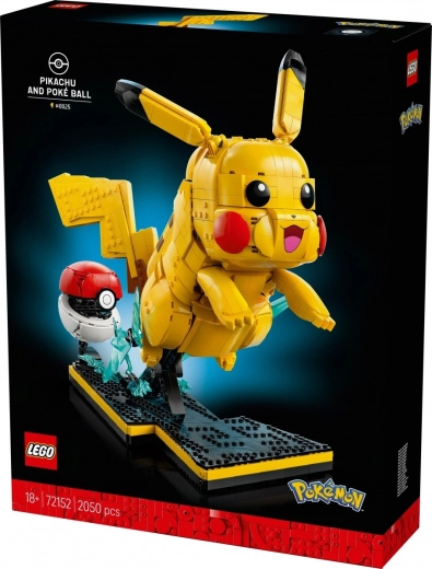 Udstillingsmodel af Pikachu med ikoniske detaljer