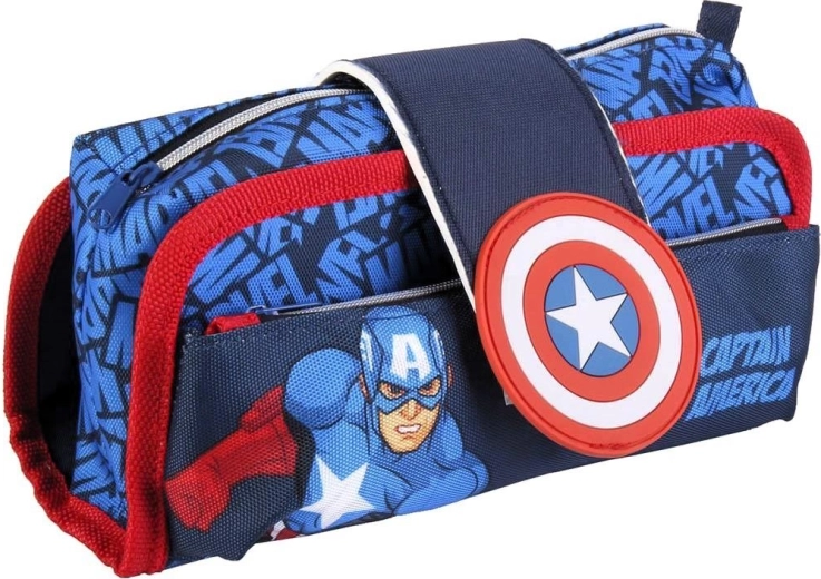 Avengers Captain America penalhus med velcrolukning