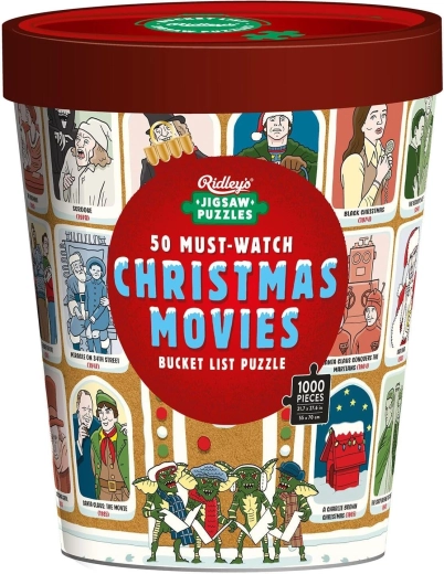 Ridley's Games Puzzle Bucket List: 50 julefilm, du skal se, 1000 brikker