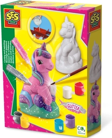 SES Creative gipsfigurer og maling Enhjørning