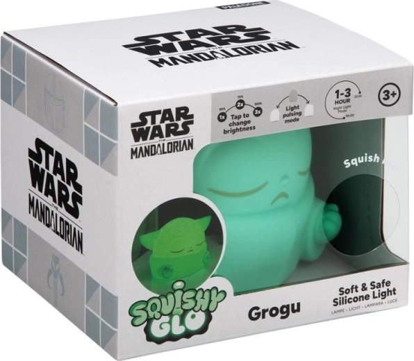 Natlampe Star Wars: The Mandalorian Grogu Squish & Glow - 1 stk.