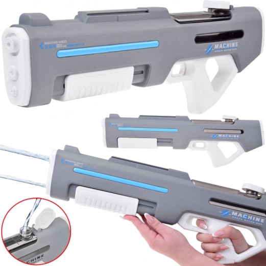 Elektrisk vandpistol med dobbelt sprøjtehoved