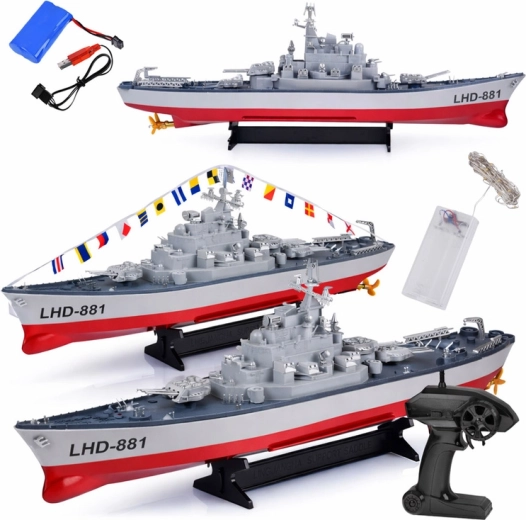 Fjernstyret slagskib LHD-881 i skala 1:390