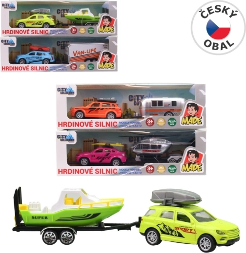 Bil med trailer 19 cm