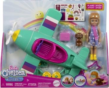 Barbie Chelsea – fly med pilotdukke og hvalp