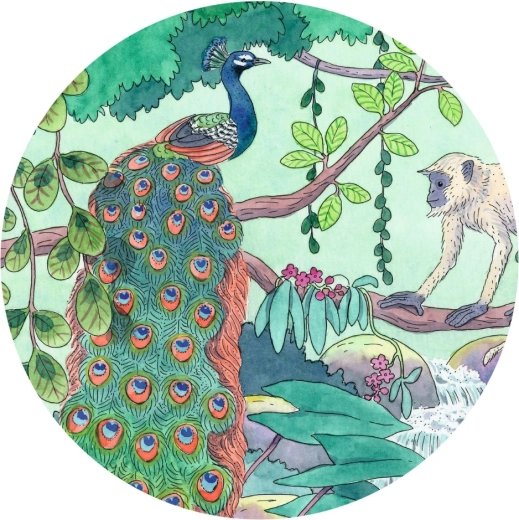Levende illustration fuld af farver