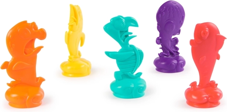 Farverige figurer for nem leg