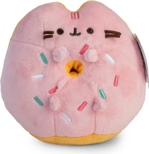 Pusheen pink donut – plyspude 14 cm