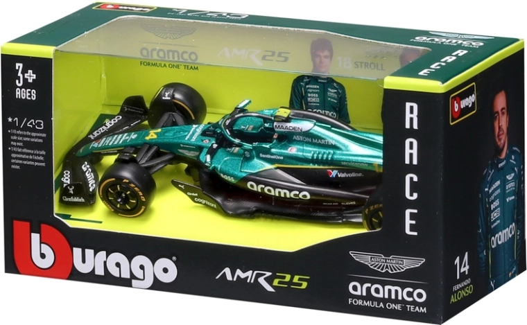 Die-cast metaludførelse i skala 1:43