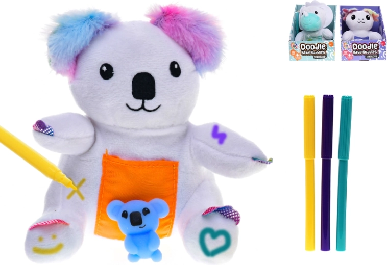 Plysdyr 15 cm – dinosaur, koala eller axolotl