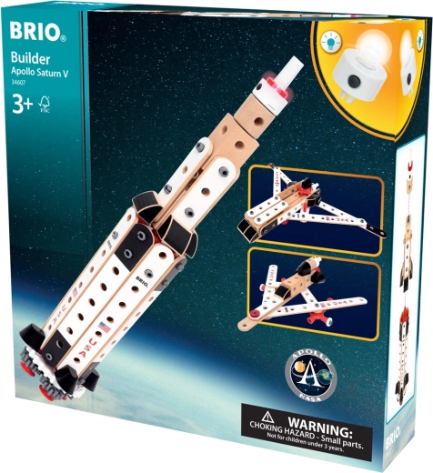 BRIO Builder NASA Apollo Saturn V – raket- og kreativt sæt
