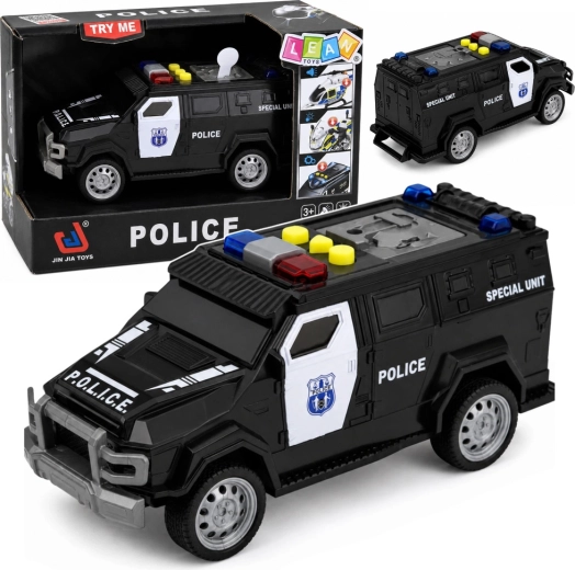 Politi specialenheds radiobil med lys og lyde 15 cm - 1 stk.