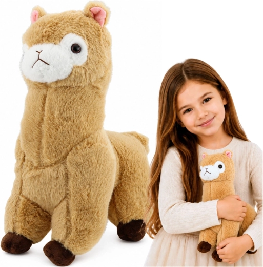 Plys-alpaka cremefarvet 28 cm - 1 stk.