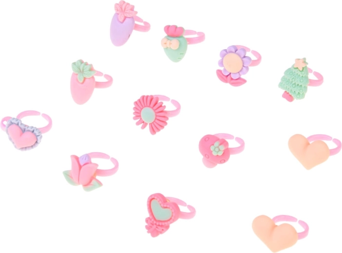 12 pastelfarvede ringe til hver dag