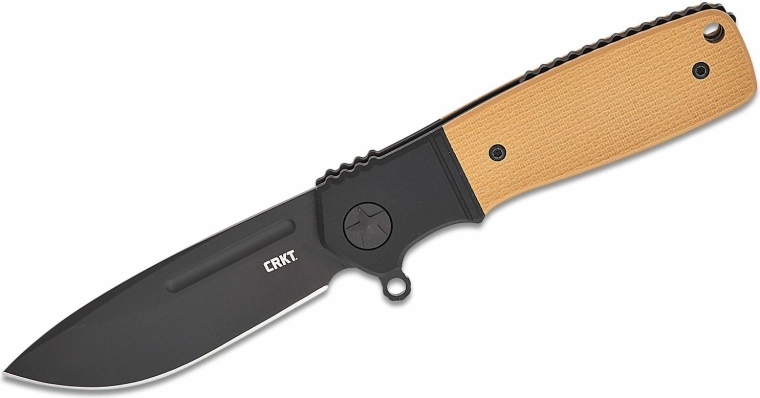 CRKT Homefront Compact foldekniv 7,3 cm, sort/orange, aluminium og G10