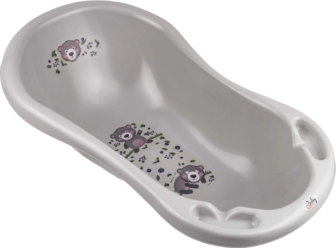 Maltex babybadekar The Nature Buddies 84 cm – bjørn, grå