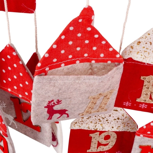 Blød filt med julemotiver