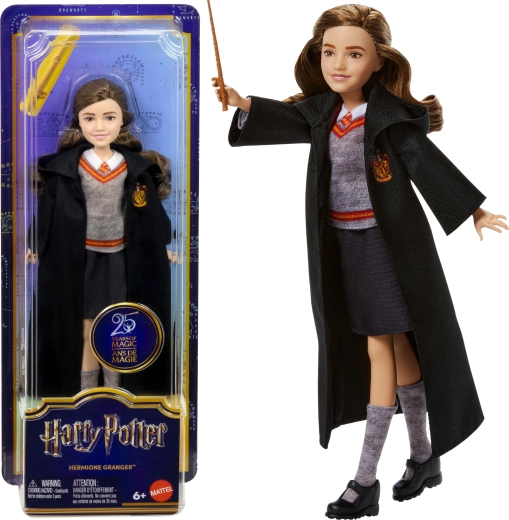 Harry Potter-dukke Hermione Granger med tryllestav