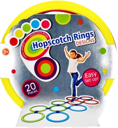 Sæt med 20 dele til at hoppe fra ring til ring