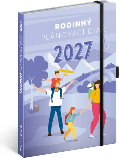 Notique familiekalender til forældre 2027, 15 × 21 cm