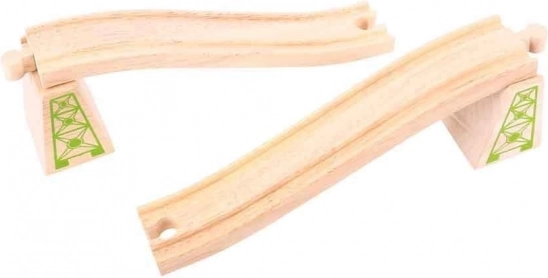 Overføringsskinner med søjler 2 stk. Bigjigs Rail
