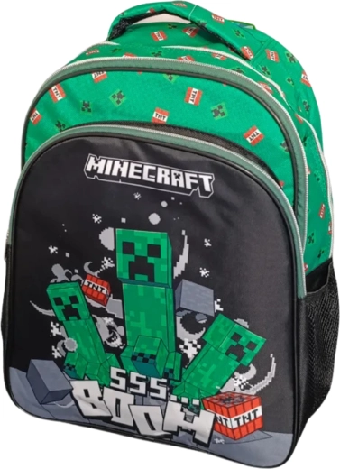 Skole rygsæk Minecraft Creeper grøn 42 cm