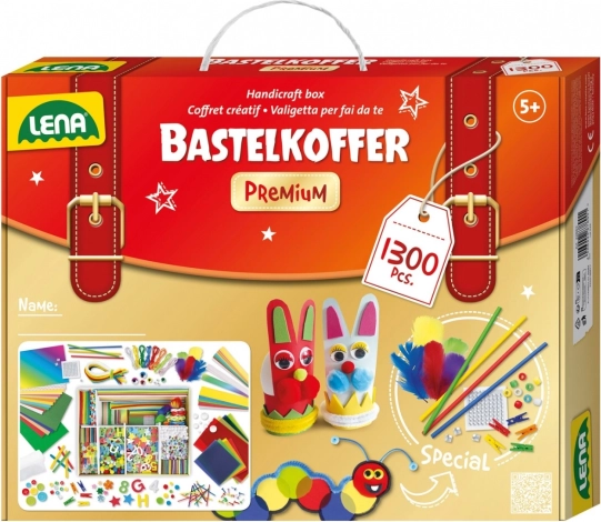 Lena kreativt kuffertsæt til små gør-det-selv-fans premium – 1300 dele