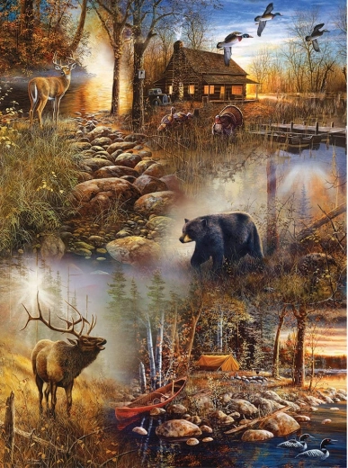 Diamantmaling Skovdyr 30 × 40 cm