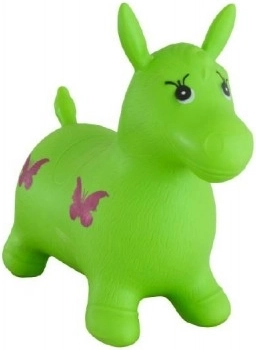 Hoppehest gummi grøn