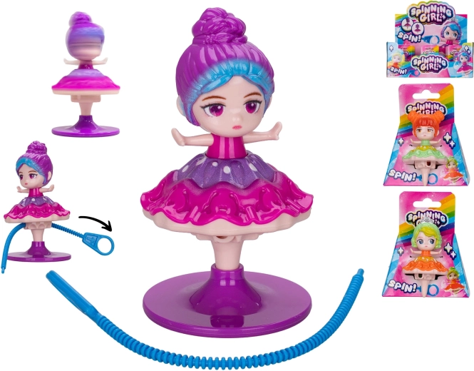 Drejende og dansende prinsessefigur 8 cm