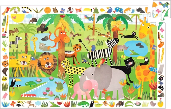 DJECO Puslespil Jungle 35 brikker