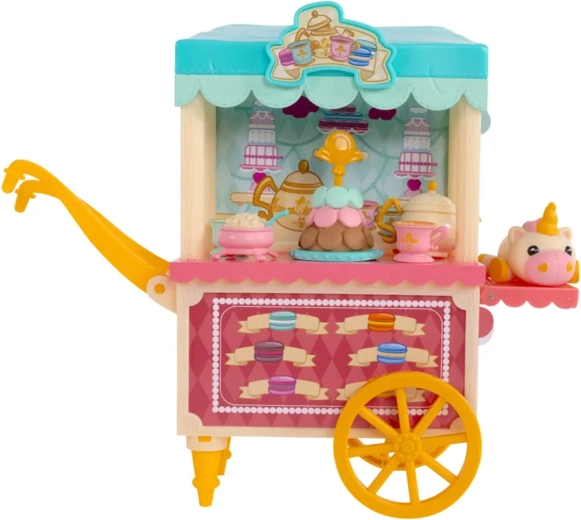 Teevogn fuld af lækkerier