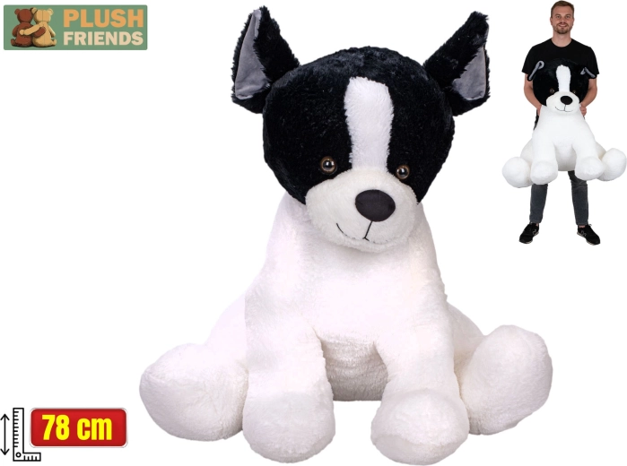 Plush Friends fransk bulldog plysdyr 78 cm