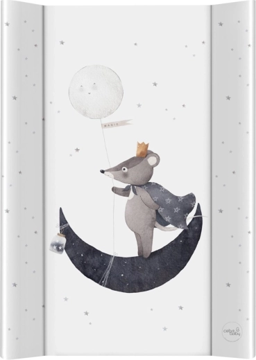 Ceba Baby dobbeltsidet puslepude med fast plade ultra light moon prince 50 × 70 cm