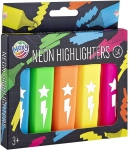 Neonoverstregningstuscher Moxy 5 stk.
