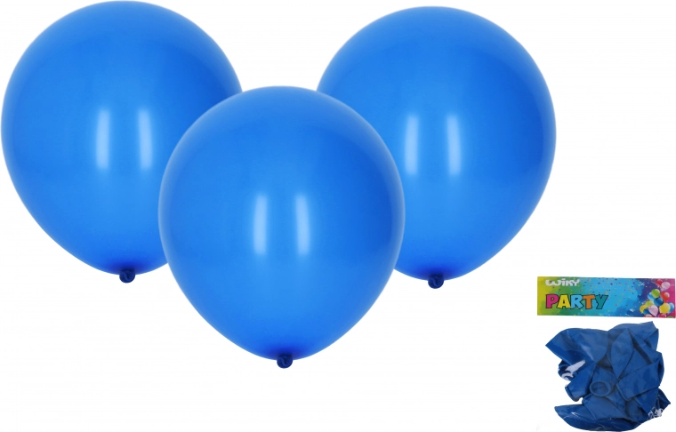 Oppustelige balloner blå 30 cm, sæt med 10 stk.