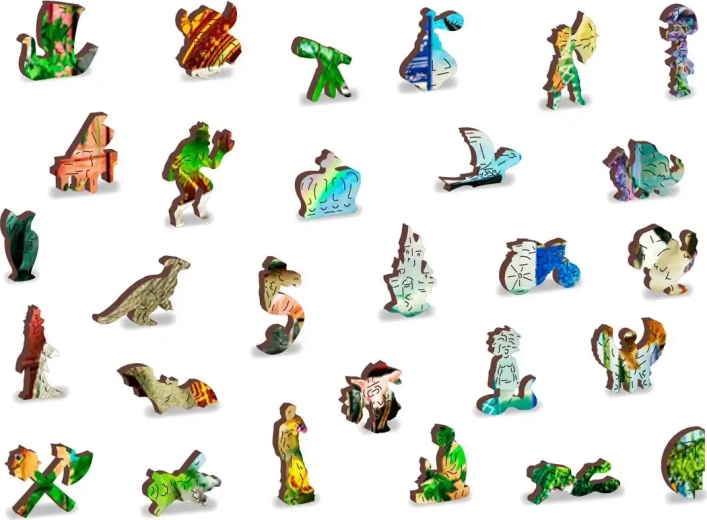 Unikt formede “whimsy”-brikker