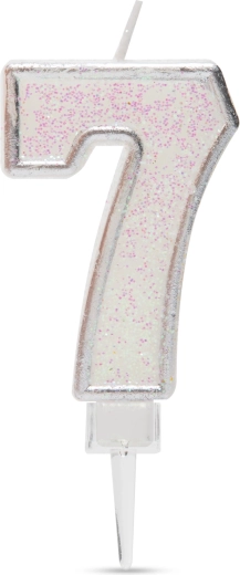 Kagelys med tallet 7