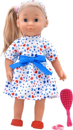 Dolls World mode-dukke Charlotte 36 cm – hvid trikolore