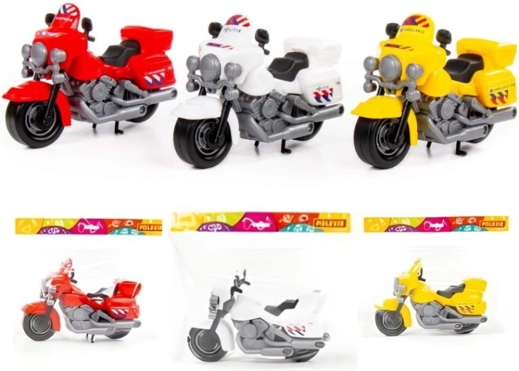 Plastmotorcykel til børn – 3 farver