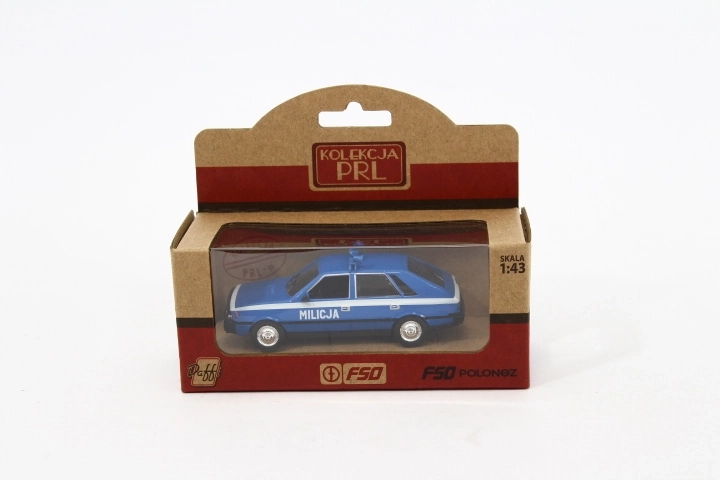 Model af bilen FSO Polonez Milicja i målestoksforholdet 1:43