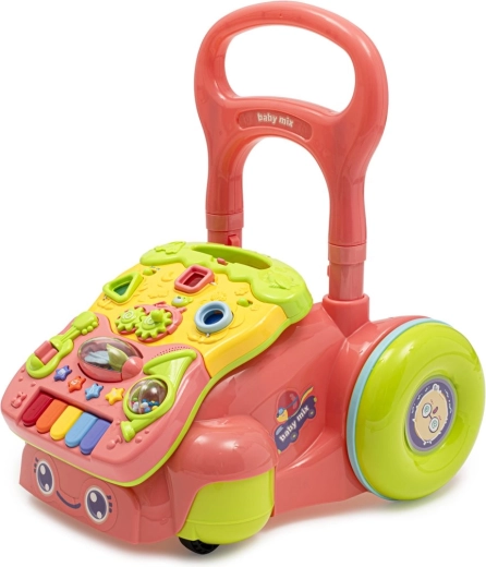 Baby Mix gåvogn med legetøj, lyserød