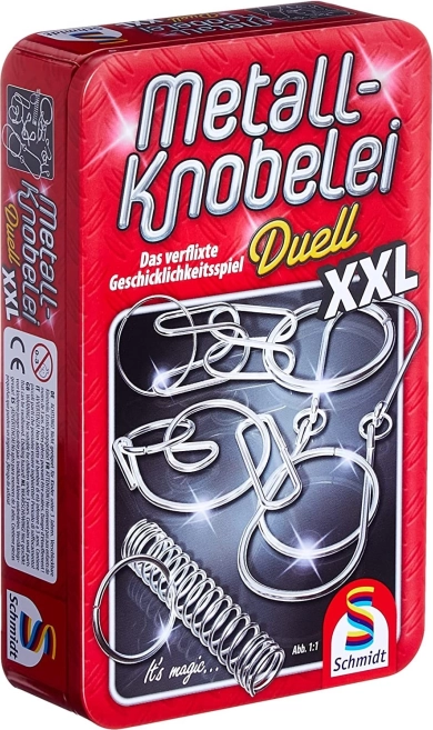 Sæt af metalhjernespil Duell XXL i blikæske