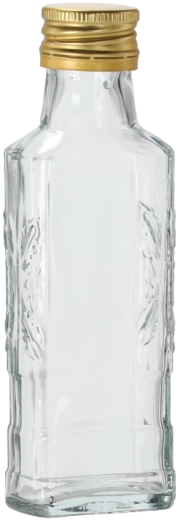 Glasflaske Moskwa 100 ml med skruelåg